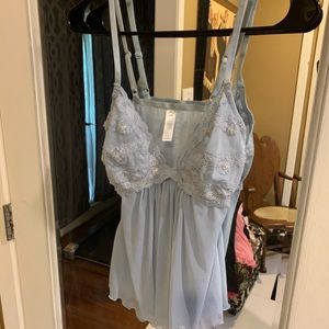 Baby blue lingerie top
